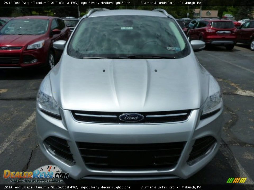 2014 Ford Escape Titanium 2.0L EcoBoost 4WD Ingot Silver / Medium Light Stone Photo #6