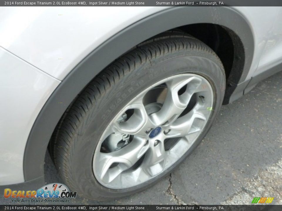 2014 Ford Escape Titanium 2.0L EcoBoost 4WD Ingot Silver / Medium Light Stone Photo #7