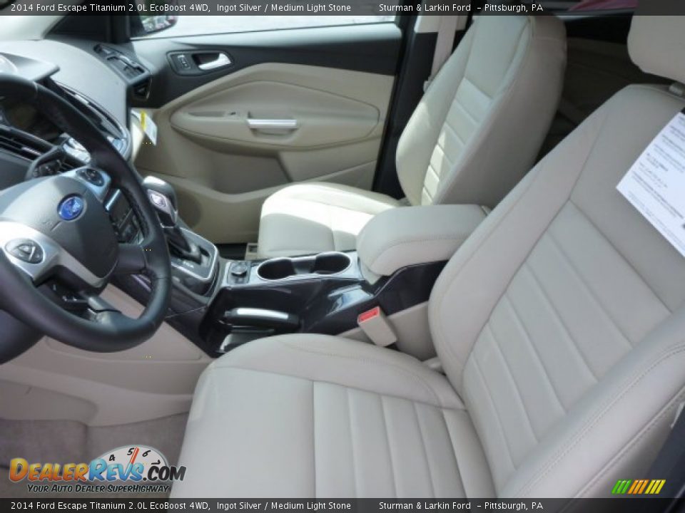 2014 Ford Escape Titanium 2.0L EcoBoost 4WD Ingot Silver / Medium Light Stone Photo #8