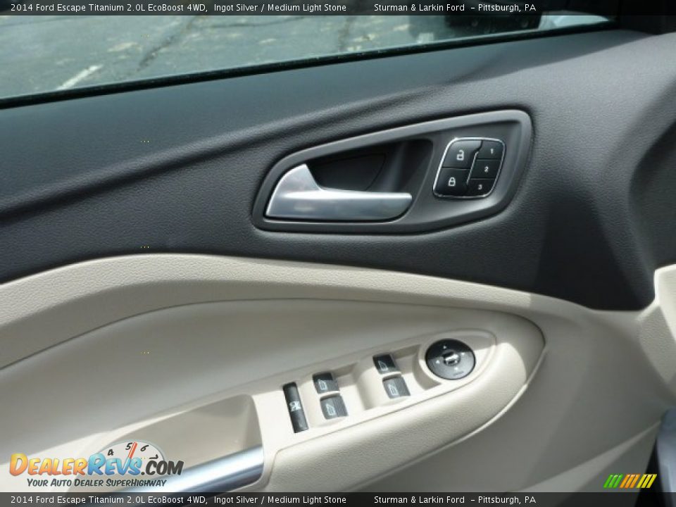 2014 Ford Escape Titanium 2.0L EcoBoost 4WD Ingot Silver / Medium Light Stone Photo #11