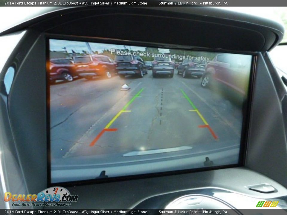 2014 Ford Escape Titanium 2.0L EcoBoost 4WD Ingot Silver / Medium Light Stone Photo #12