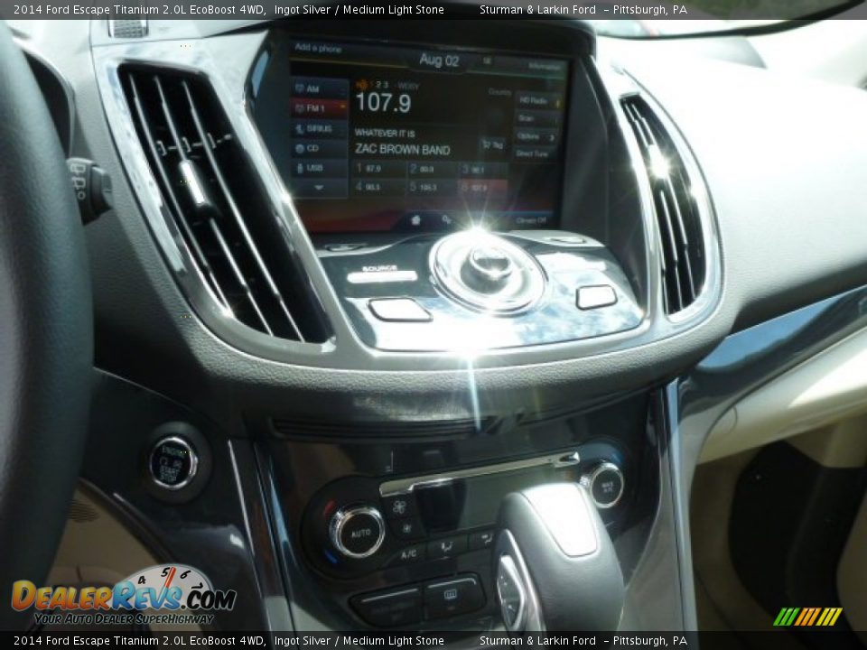 2014 Ford Escape Titanium 2.0L EcoBoost 4WD Ingot Silver / Medium Light Stone Photo #14