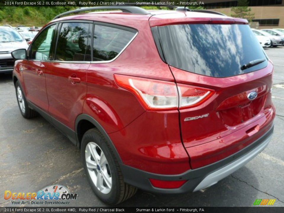 2014 Ford Escape SE 2.0L EcoBoost 4WD Ruby Red / Charcoal Black Photo #4