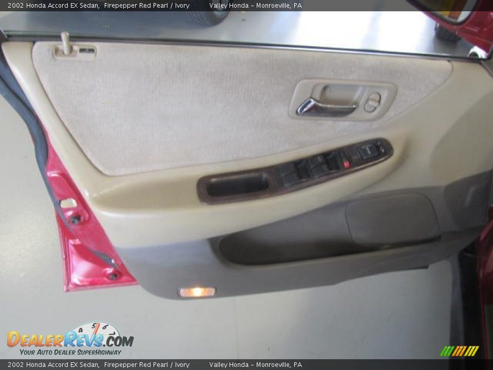 2002 Honda Accord EX Sedan Firepepper Red Pearl / Ivory Photo #6