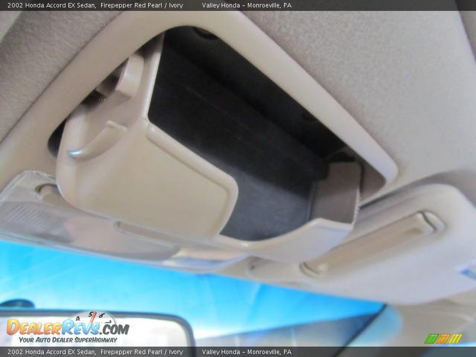 2002 Honda Accord EX Sedan Firepepper Red Pearl / Ivory Photo #12
