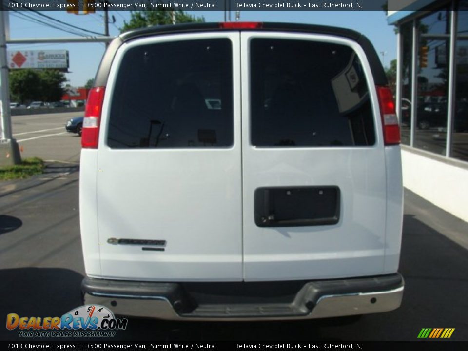 2013 Chevrolet Express LT 3500 Passenger Van Summit White / Neutral Photo #5