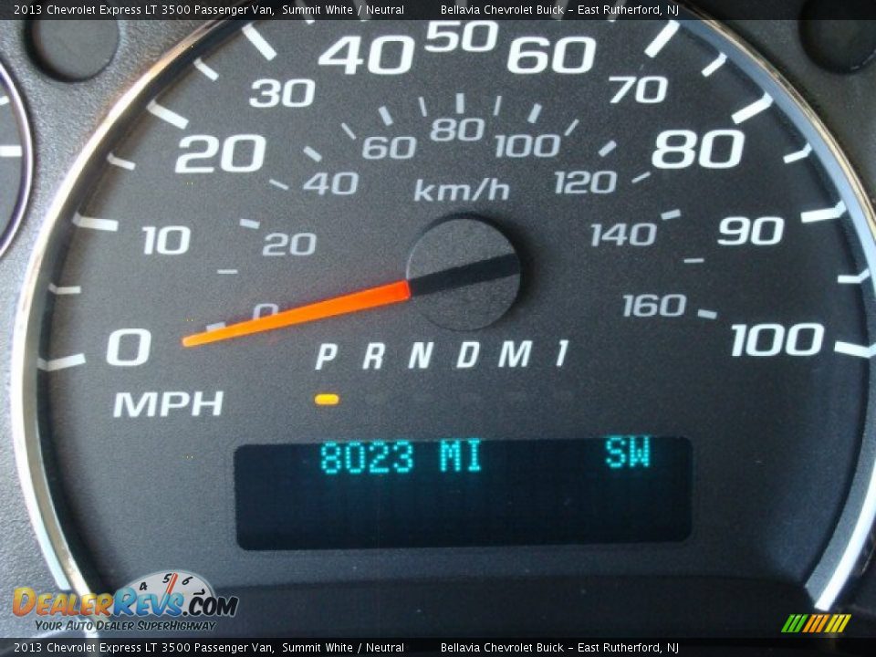 2013 Chevrolet Express LT 3500 Passenger Van Summit White / Neutral Photo #10