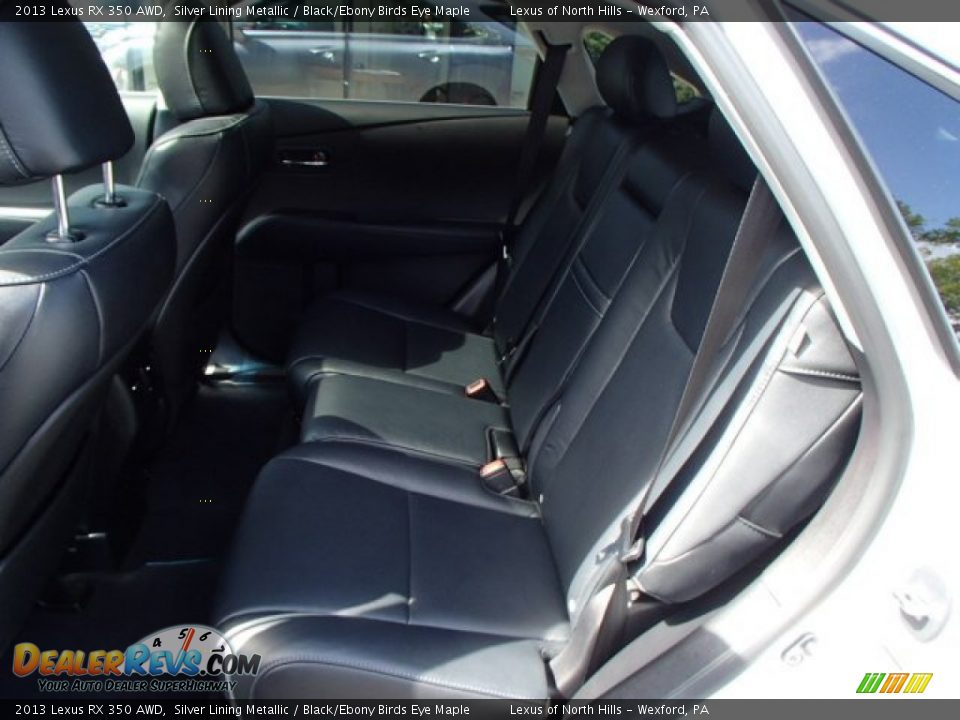 2013 Lexus RX 350 AWD Silver Lining Metallic / Black/Ebony Birds Eye Maple Photo #10