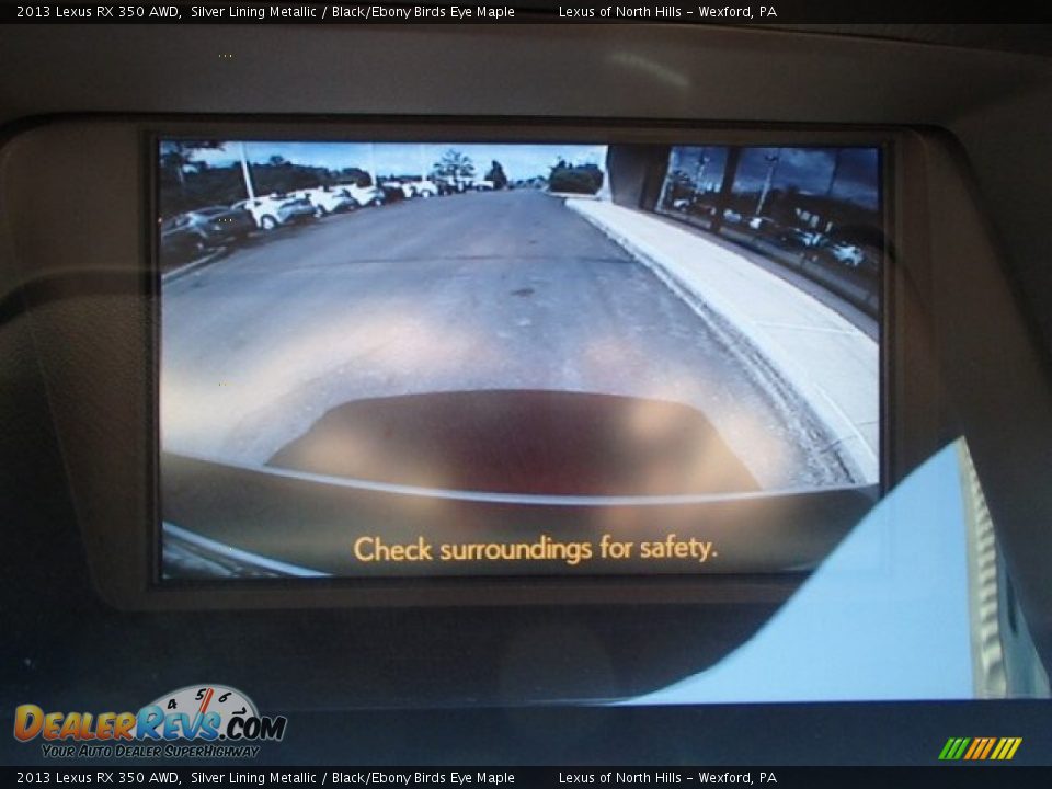 2013 Lexus RX 350 AWD Silver Lining Metallic / Black/Ebony Birds Eye Maple Photo #15