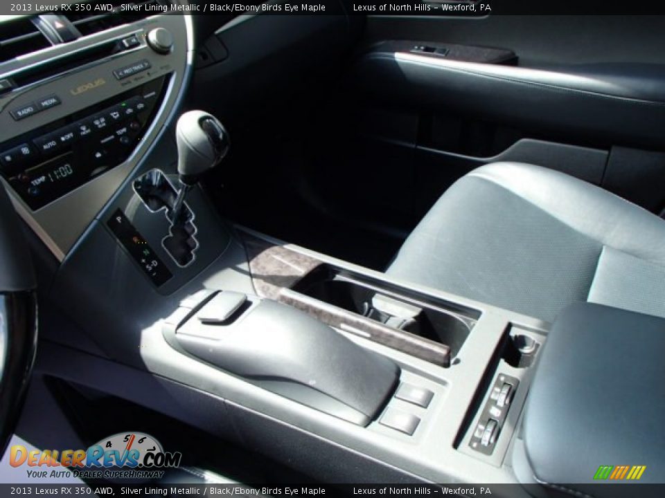 2013 Lexus RX 350 AWD Silver Lining Metallic / Black/Ebony Birds Eye Maple Photo #16