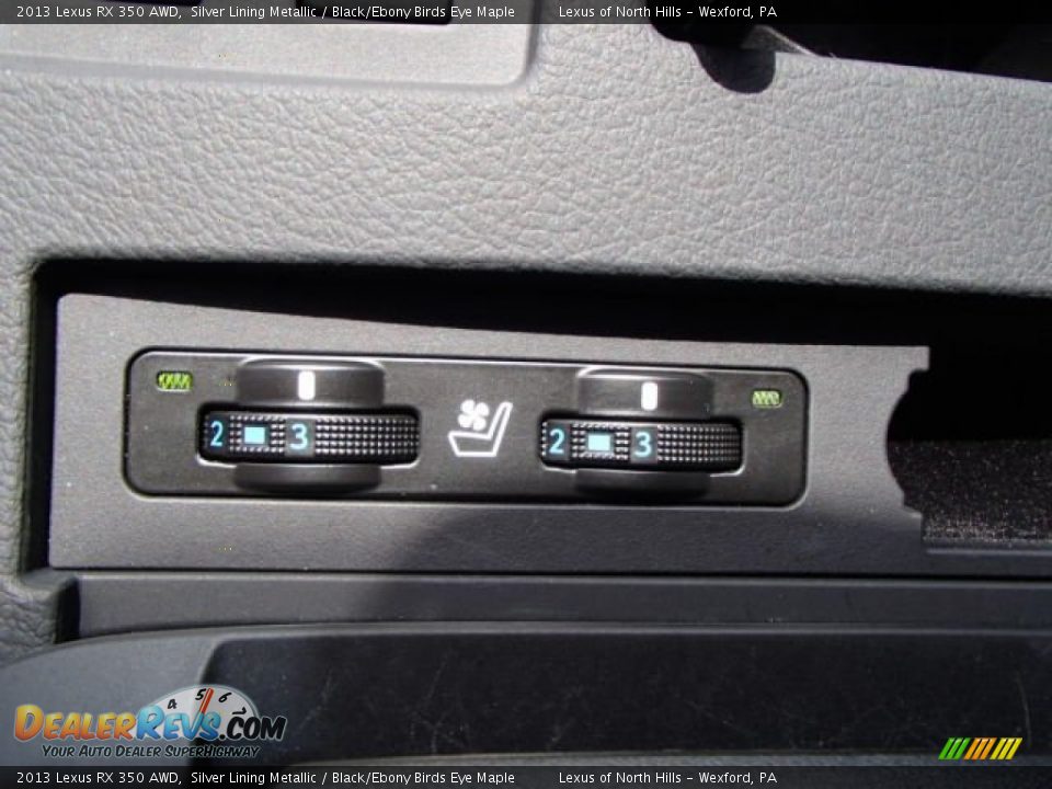 2013 Lexus RX 350 AWD Silver Lining Metallic / Black/Ebony Birds Eye Maple Photo #17