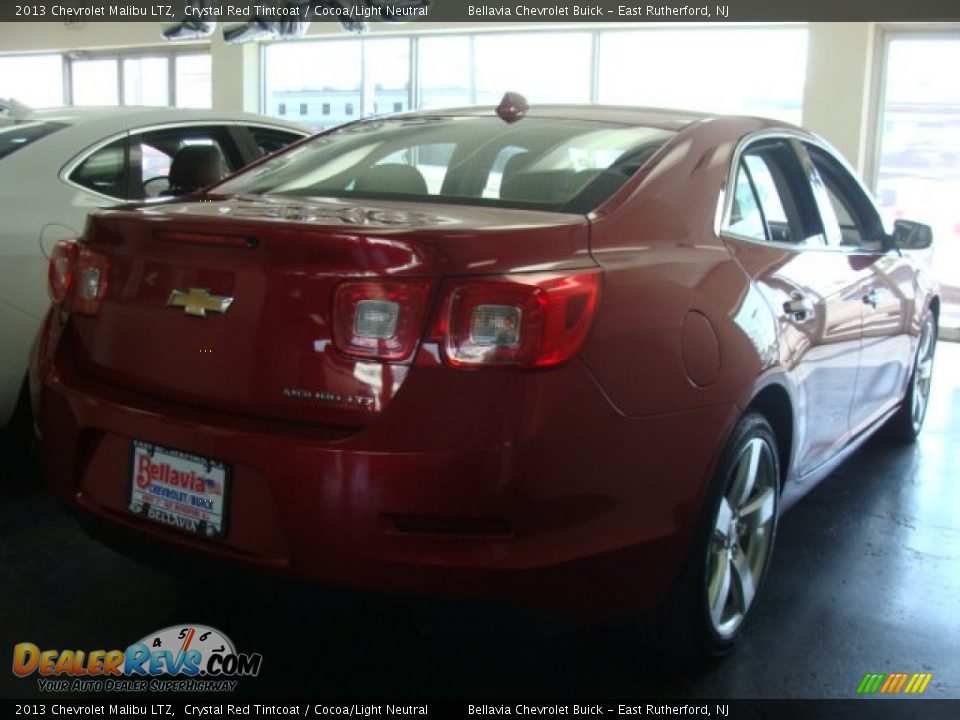 2013 Chevrolet Malibu LTZ Crystal Red Tintcoat / Cocoa/Light Neutral Photo #4