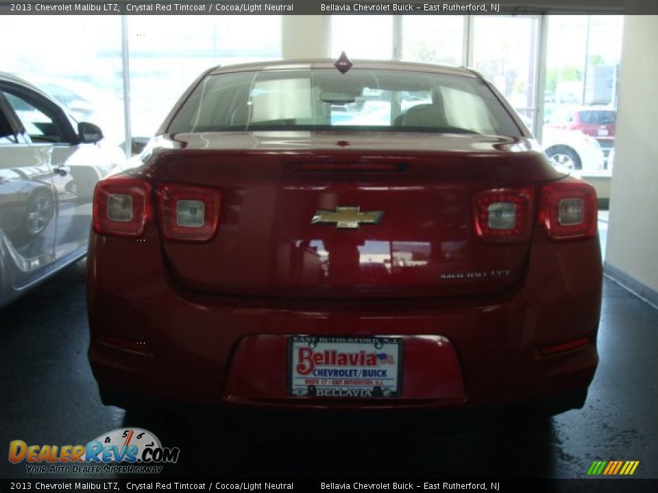 2013 Chevrolet Malibu LTZ Crystal Red Tintcoat / Cocoa/Light Neutral Photo #5
