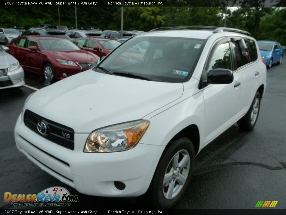 2007 Toyota RAV4 V6 4WD Super White / Ash Gray Photo #3