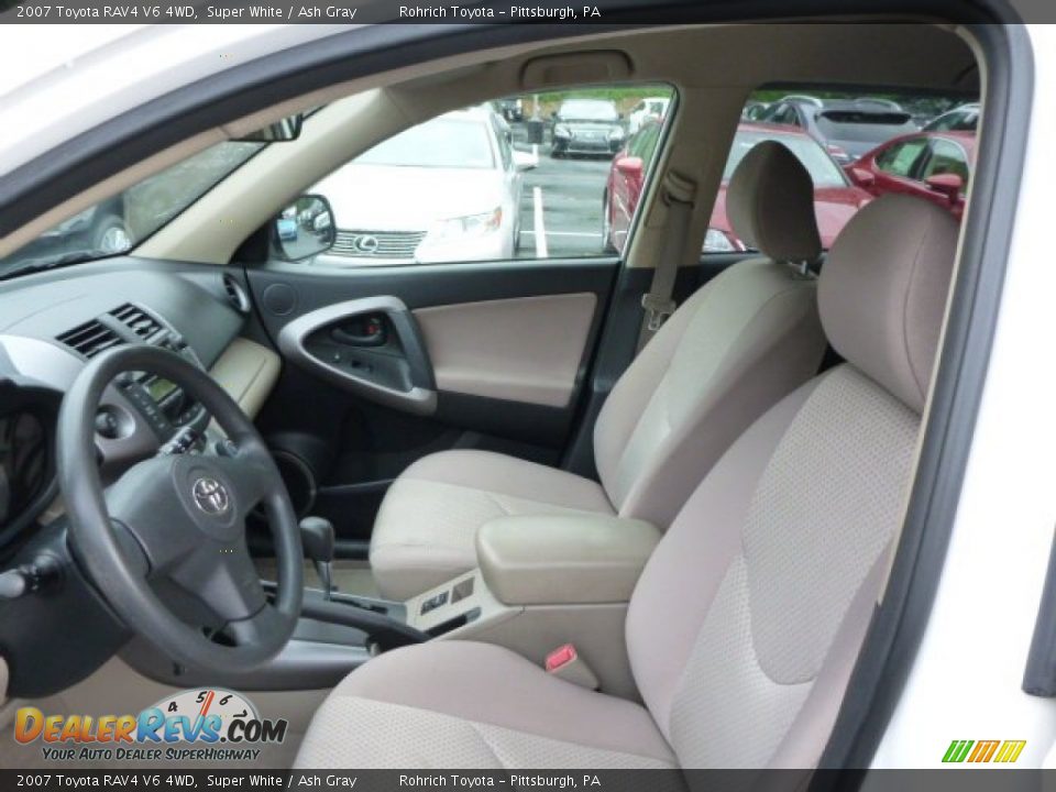 2007 Toyota RAV4 V6 4WD Super White / Ash Gray Photo #4