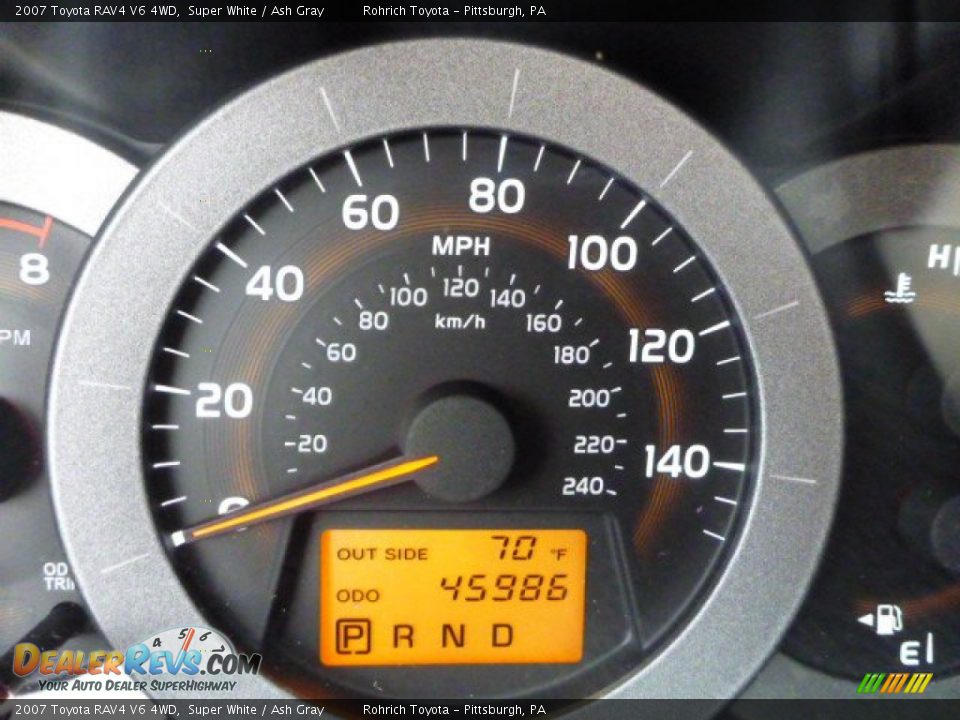 2007 Toyota RAV4 V6 4WD Super White / Ash Gray Photo #9