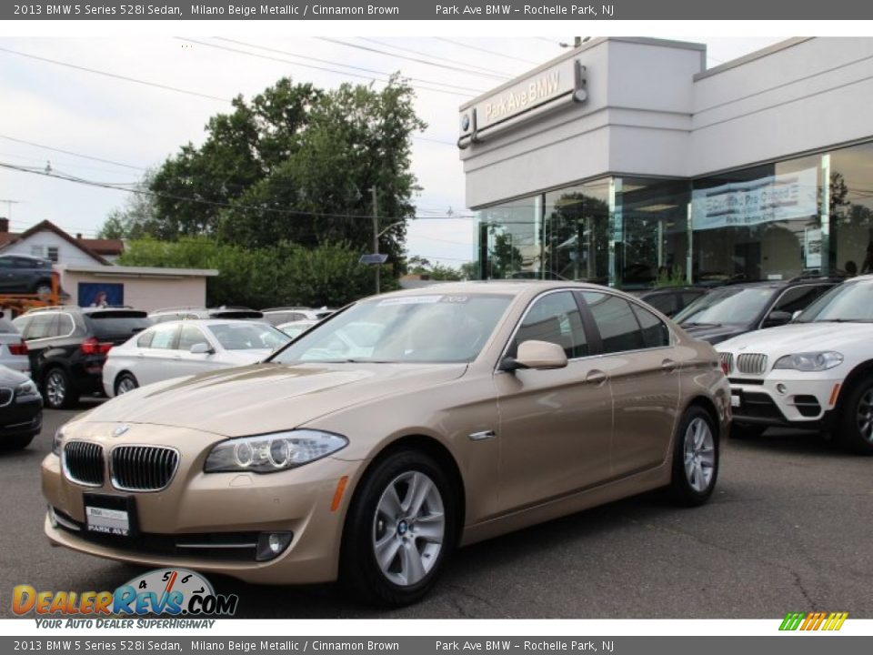2013 BMW 5 Series 528i Sedan Milano Beige Metallic / Cinnamon Brown Photo #1