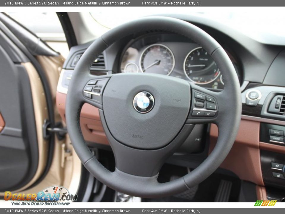 2013 BMW 5 Series 528i Sedan Steering Wheel Photo #16