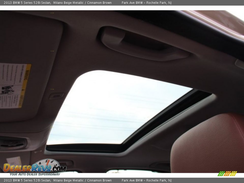 2013 BMW 5 Series 528i Sedan Milano Beige Metallic / Cinnamon Brown Photo #20