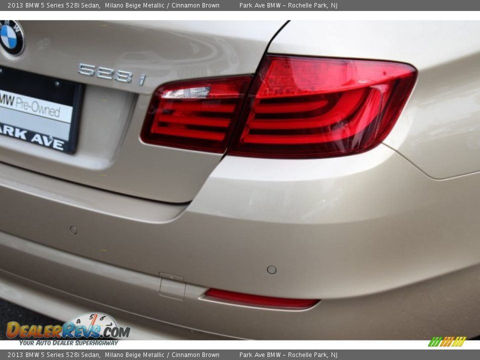 2013 BMW 5 Series 528i Sedan Milano Beige Metallic / Cinnamon Brown Photo #22
