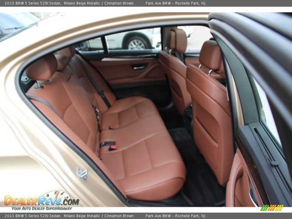 Rear Seat of 2013 BMW 5 Series 528i Sedan Photo #24