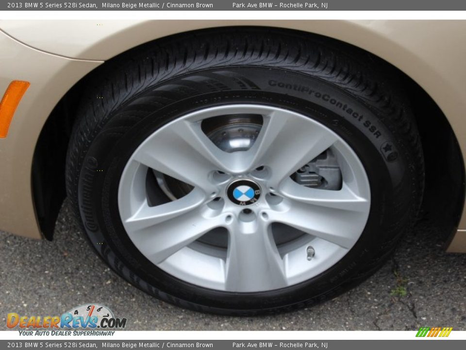 2013 BMW 5 Series 528i Sedan Milano Beige Metallic / Cinnamon Brown Photo #33