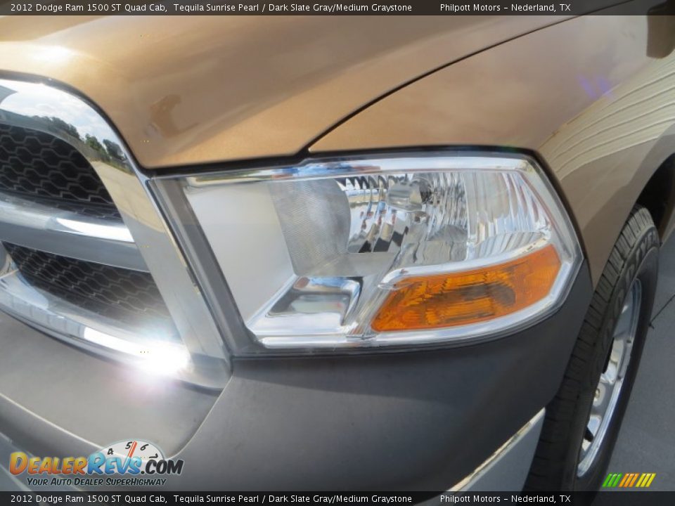2012 Dodge Ram 1500 ST Quad Cab Tequila Sunrise Pearl / Dark Slate Gray/Medium Graystone Photo #10