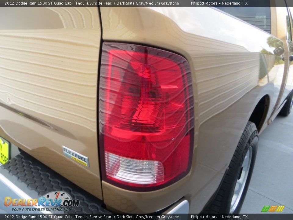 2012 Dodge Ram 1500 ST Quad Cab Tequila Sunrise Pearl / Dark Slate Gray/Medium Graystone Photo #15