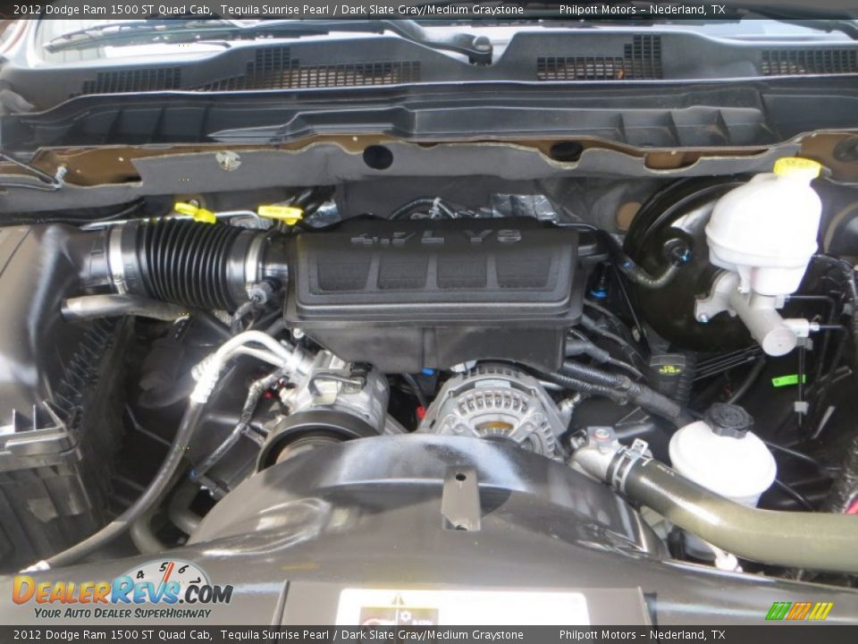 2012 Dodge Ram 1500 ST Quad Cab Tequila Sunrise Pearl / Dark Slate Gray/Medium Graystone Photo #19