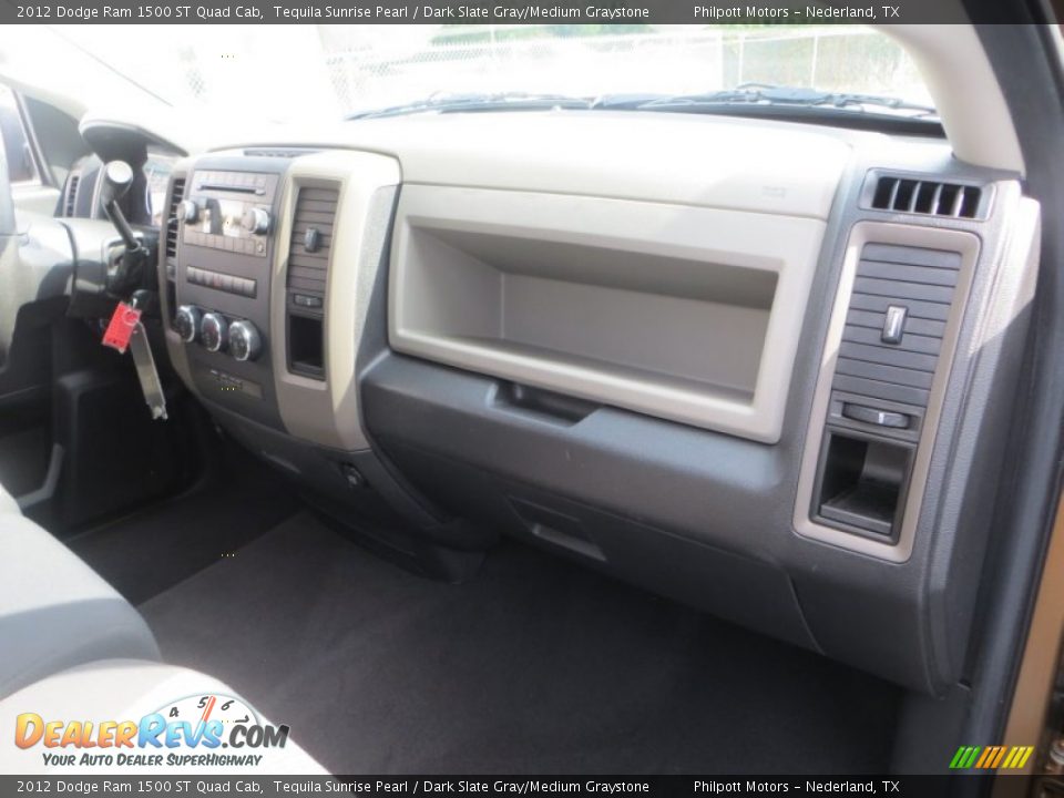 2012 Dodge Ram 1500 ST Quad Cab Tequila Sunrise Pearl / Dark Slate Gray/Medium Graystone Photo #21