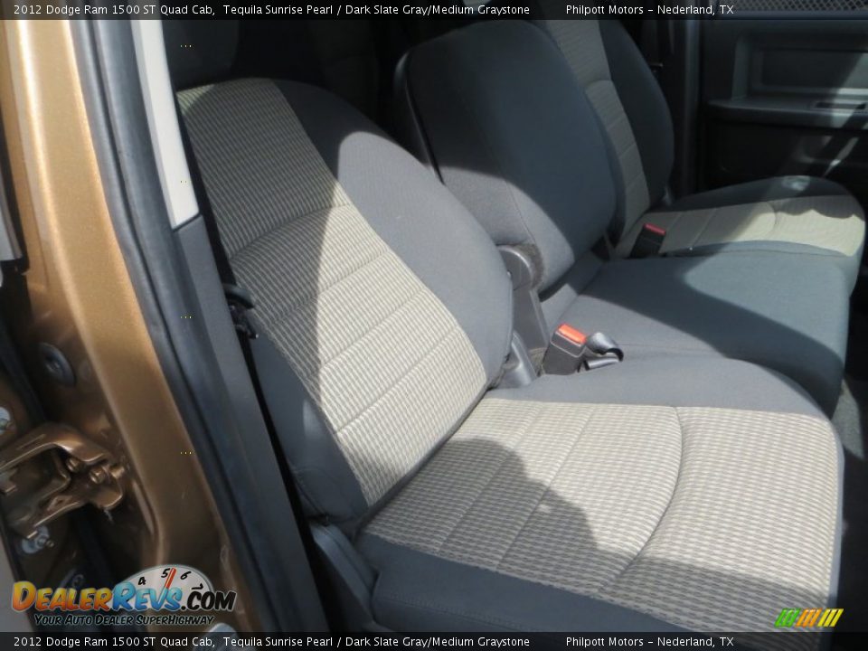 2012 Dodge Ram 1500 ST Quad Cab Tequila Sunrise Pearl / Dark Slate Gray/Medium Graystone Photo #22