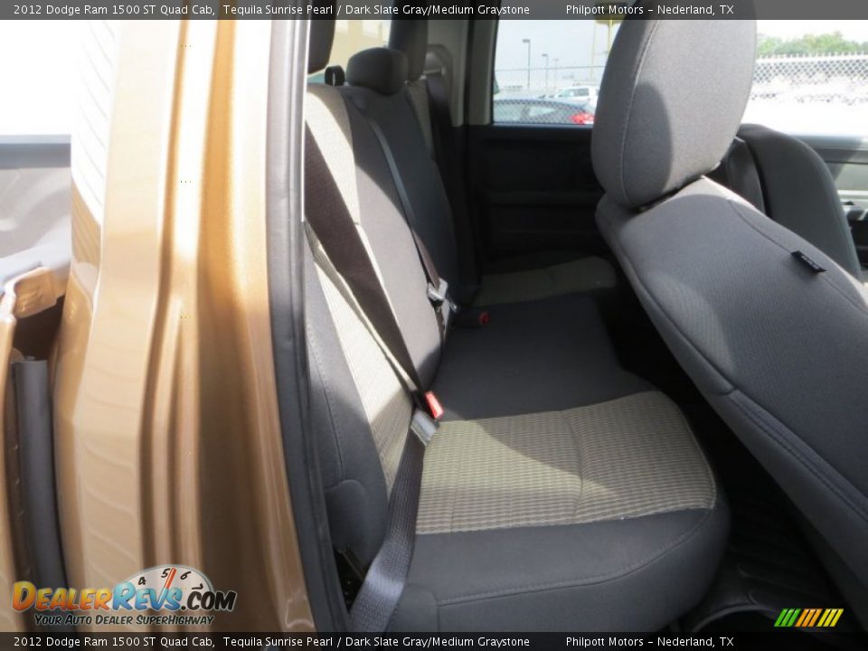 2012 Dodge Ram 1500 ST Quad Cab Tequila Sunrise Pearl / Dark Slate Gray/Medium Graystone Photo #24