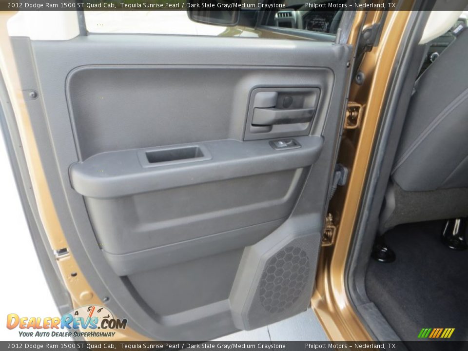 2012 Dodge Ram 1500 ST Quad Cab Tequila Sunrise Pearl / Dark Slate Gray/Medium Graystone Photo #25