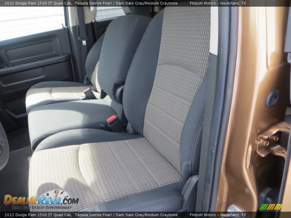 2012 Dodge Ram 1500 ST Quad Cab Tequila Sunrise Pearl / Dark Slate Gray/Medium Graystone Photo #29