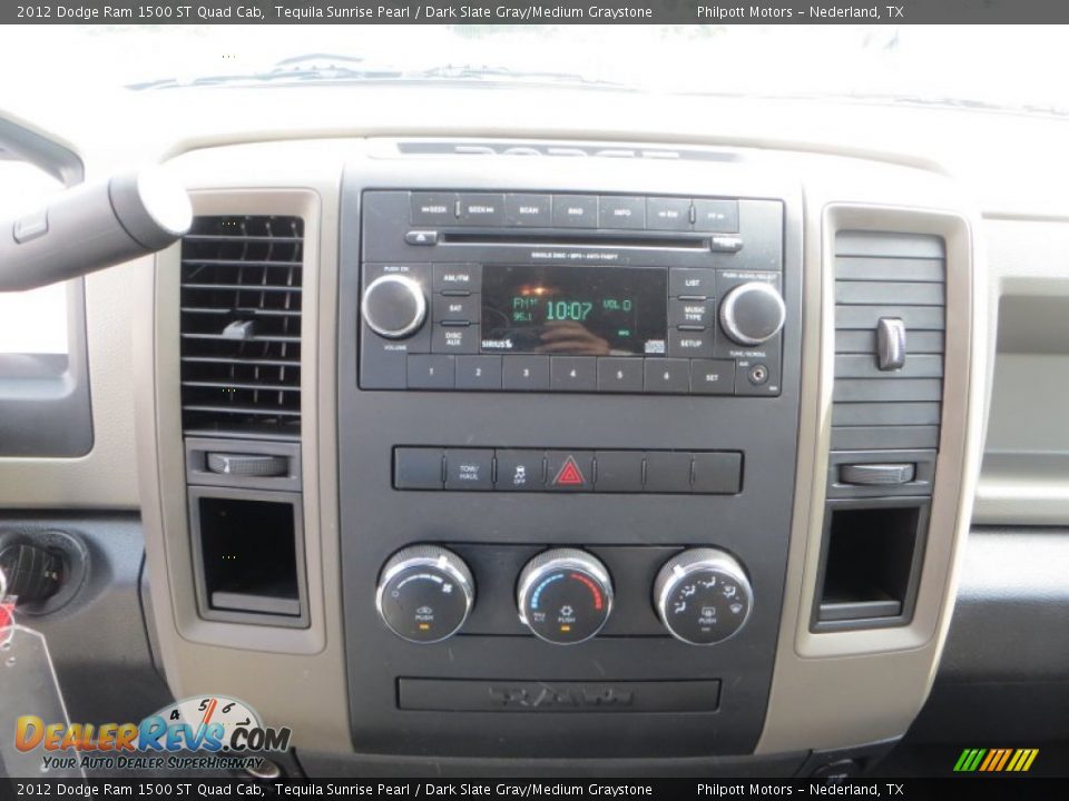 2012 Dodge Ram 1500 ST Quad Cab Tequila Sunrise Pearl / Dark Slate Gray/Medium Graystone Photo #32