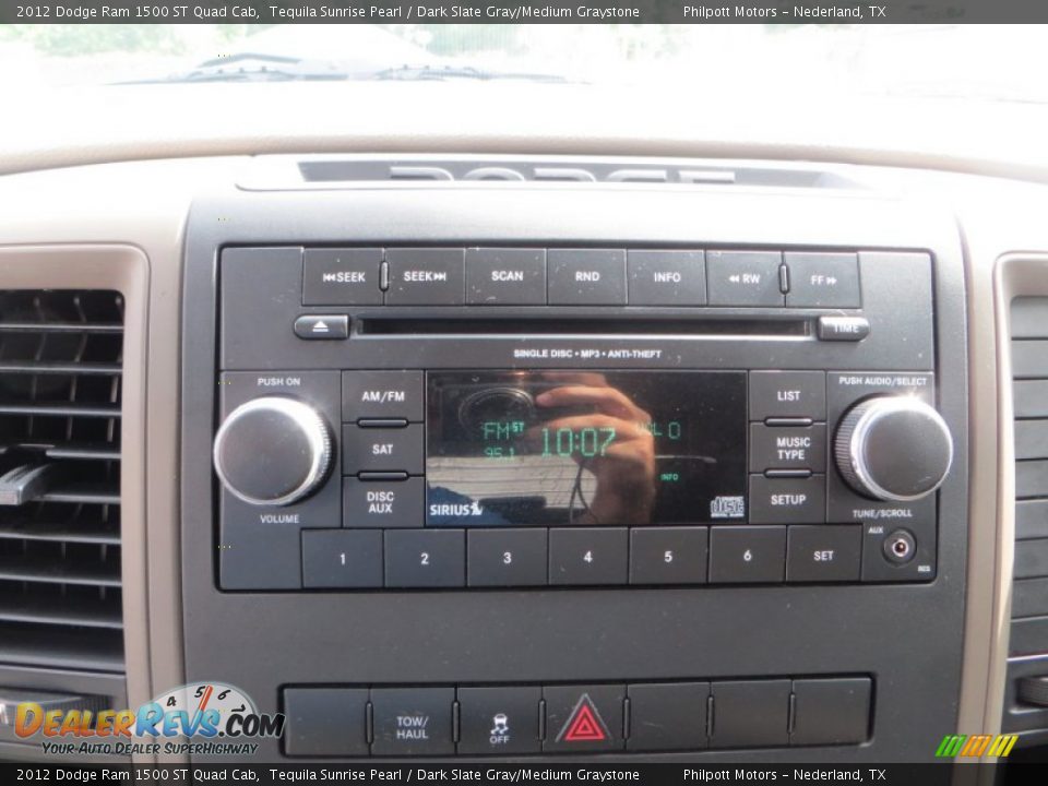 2012 Dodge Ram 1500 ST Quad Cab Tequila Sunrise Pearl / Dark Slate Gray/Medium Graystone Photo #33