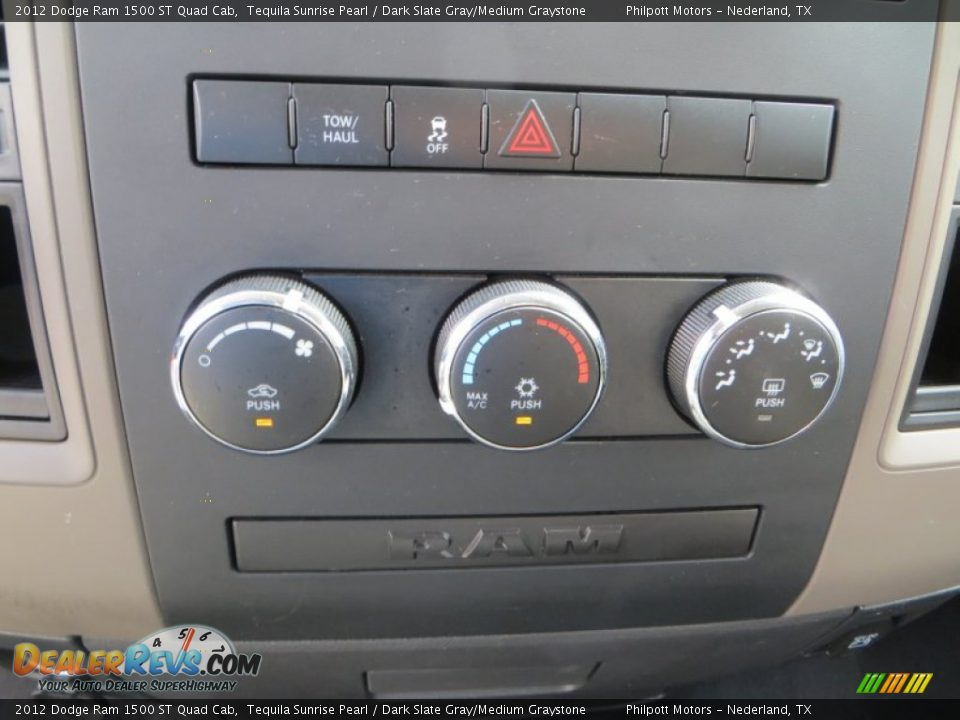 2012 Dodge Ram 1500 ST Quad Cab Tequila Sunrise Pearl / Dark Slate Gray/Medium Graystone Photo #34