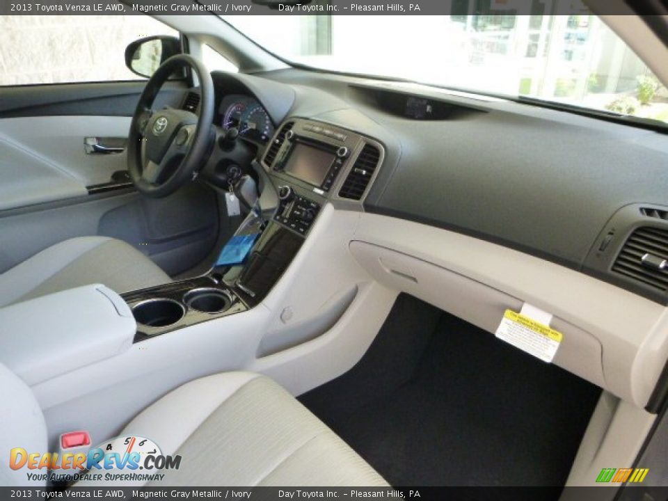 2013 Toyota Venza LE AWD Magnetic Gray Metallic / Ivory Photo #10