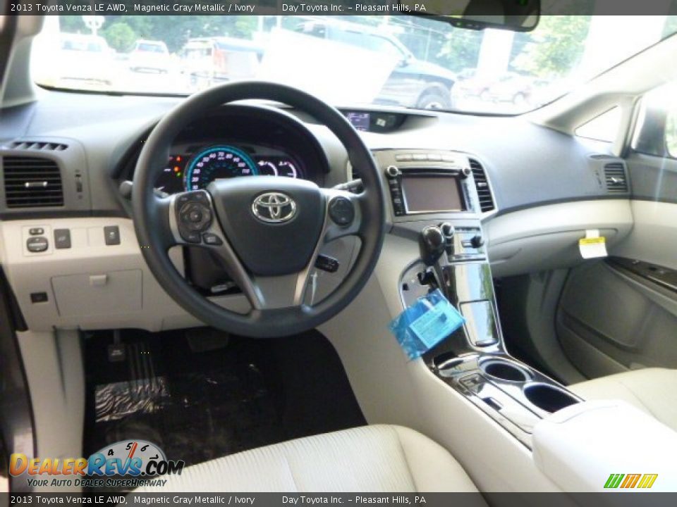 2013 Toyota Venza LE AWD Magnetic Gray Metallic / Ivory Photo #14