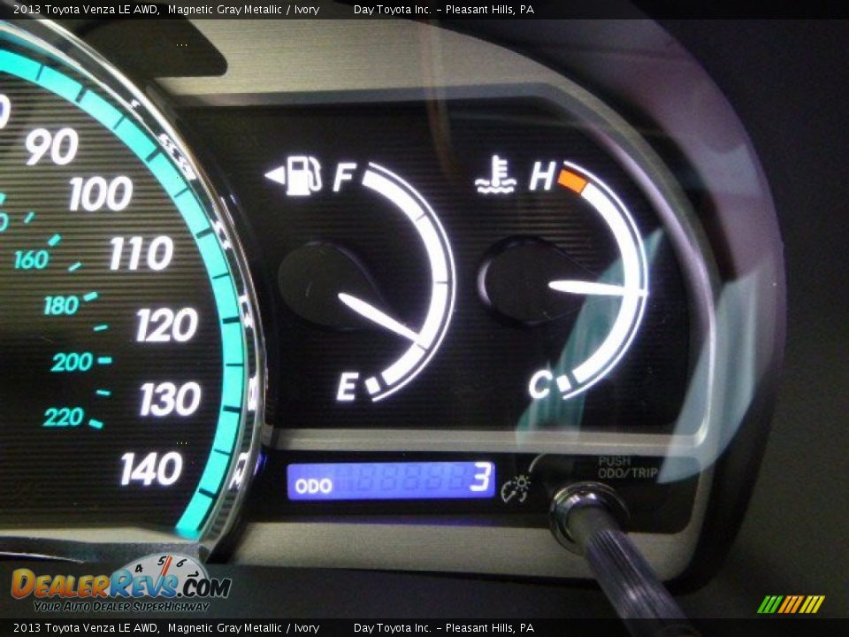 2013 Toyota Venza LE AWD Magnetic Gray Metallic / Ivory Photo #19