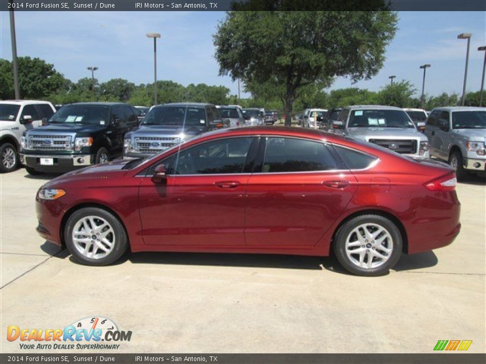 Sunset 2014 Ford Fusion SE Photo #2