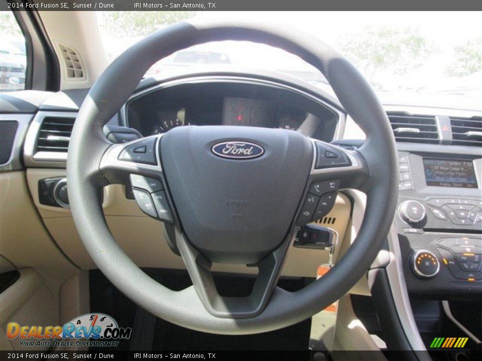 2014 Ford Fusion SE Steering Wheel Photo #13