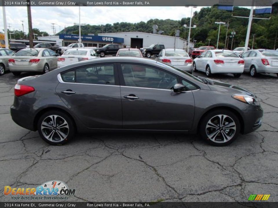 2014 Kia Forte EX Gunmetal Gray / Gray Photo #1