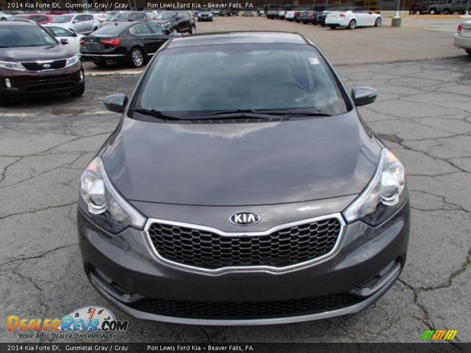 2014 Kia Forte EX Gunmetal Gray / Gray Photo #3