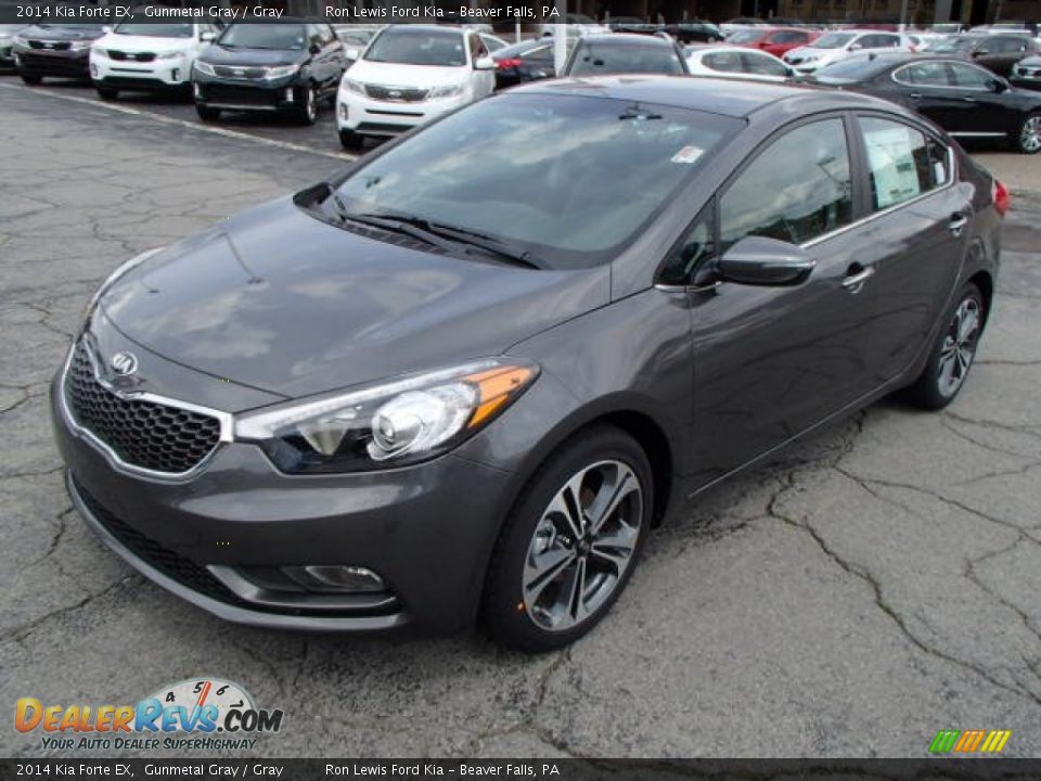 2014 Kia Forte EX Gunmetal Gray / Gray Photo #4