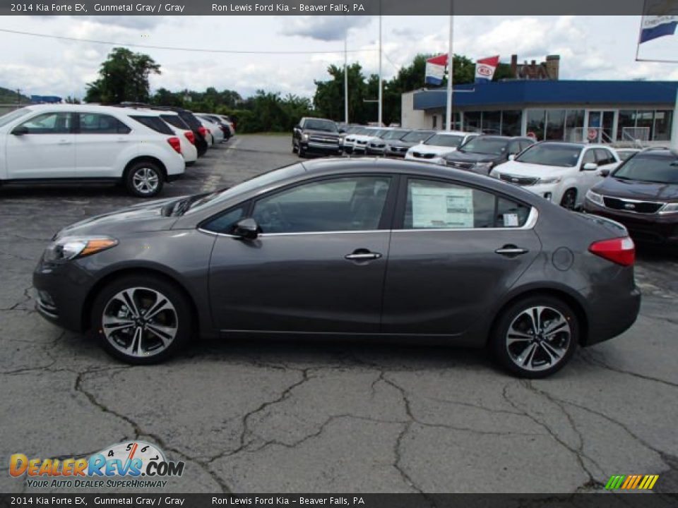 2014 Kia Forte EX Gunmetal Gray / Gray Photo #5