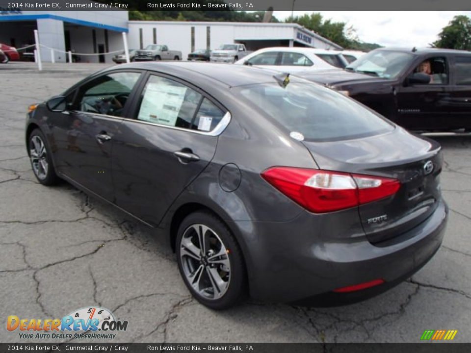 2014 Kia Forte EX Gunmetal Gray / Gray Photo #6