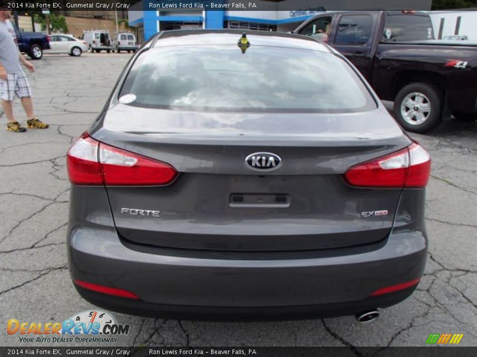 2014 Kia Forte EX Gunmetal Gray / Gray Photo #7