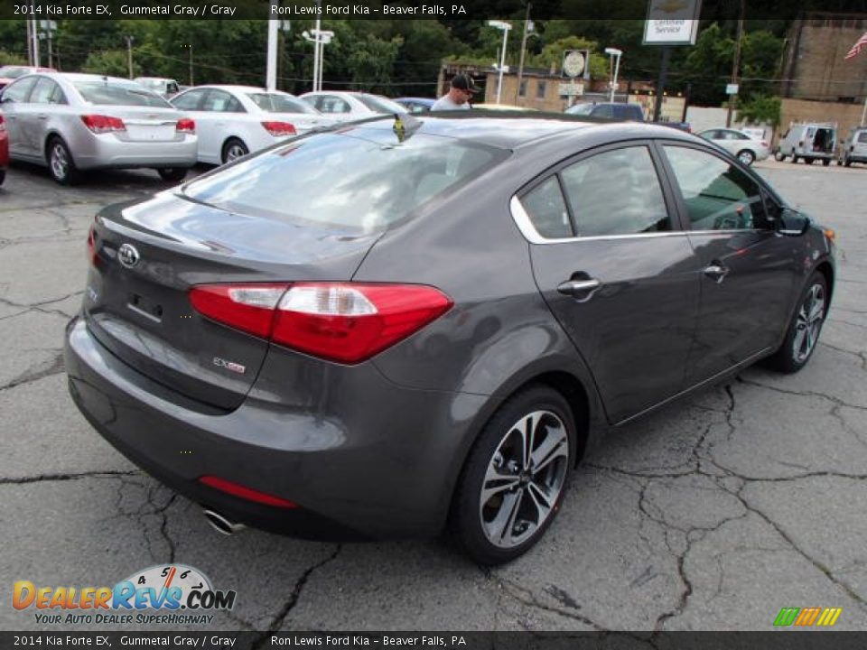 2014 Kia Forte EX Gunmetal Gray / Gray Photo #8