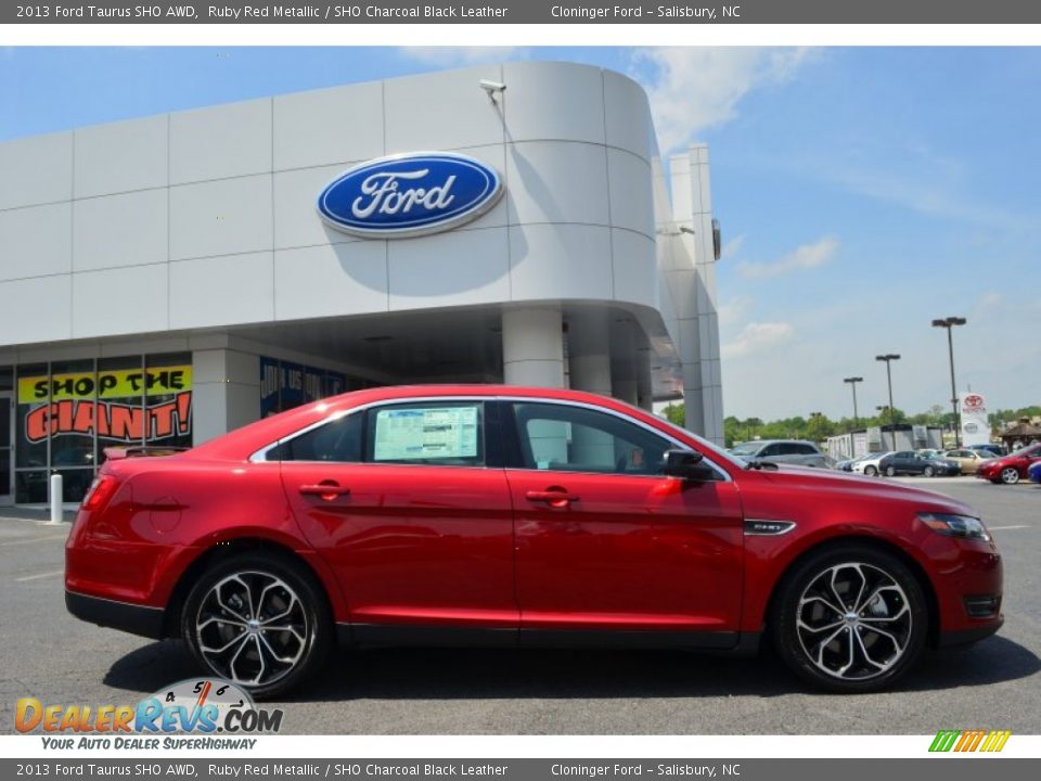 2013 Ford Taurus SHO AWD Ruby Red Metallic / SHO Charcoal Black Leather Photo #2